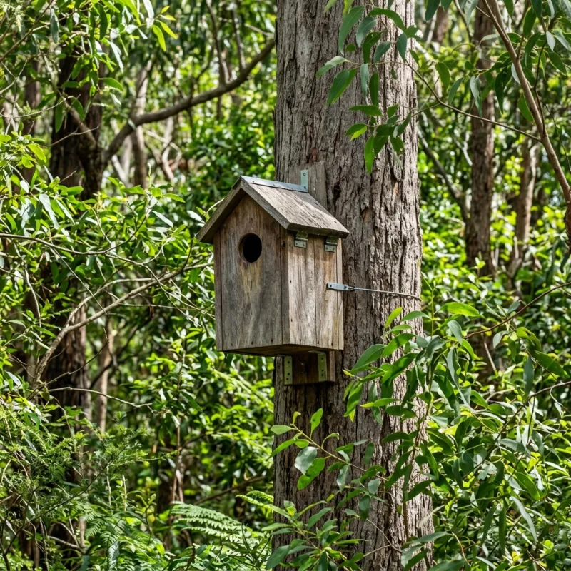 Animal nesting box installed as a humane alternative to a Barwon Heads roof cavity